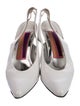Susan Bennis/Warren Edwards Leather Slingback Pumps
