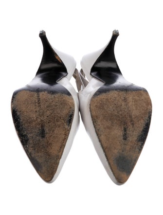 Susan Bennis/Warren Edwards Leather Slingback Pumps