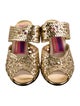 Susan Bennis/Warren Edwards Patent Leather Animal Print Slides