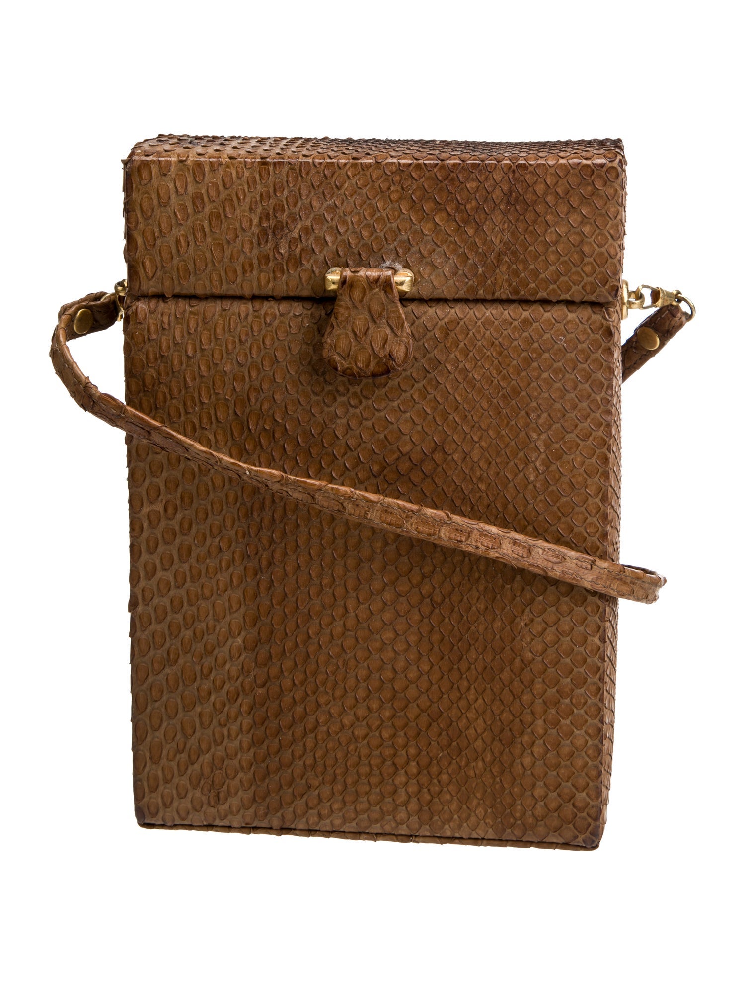 Susan Bennis/Warren Edwards Snakeskin Crossbody Bag