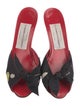 Susan Bennis/Warren Edwards Leather Floral Print Slides