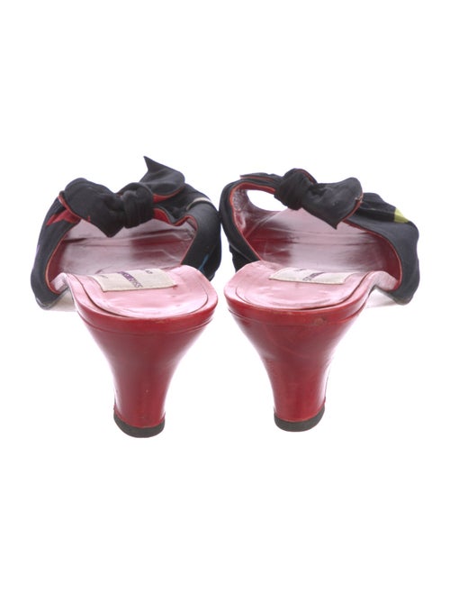 Susan Bennis/Warren Edwards Leather Floral Print Slides