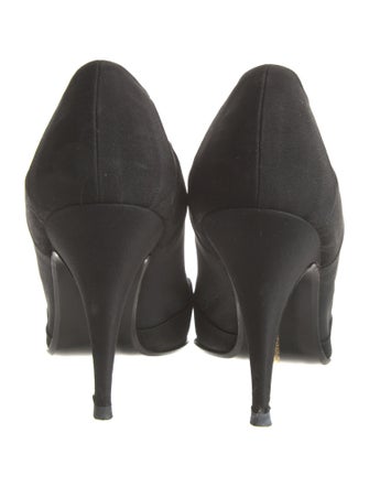 Susan Bennis/Warren Edwards Satin Studded Accents Pumps