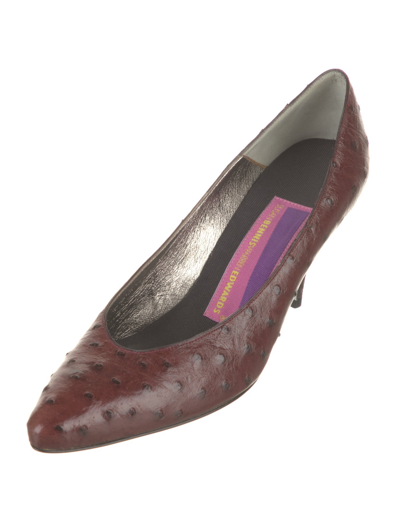 Susan Bennis/Warren Edwards Ostrich Pumps