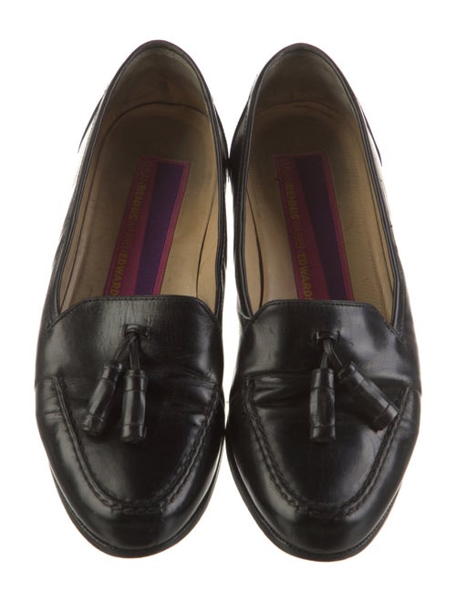 Susan Bennis/Warren Edwards Leather Tassel Accents Loafers