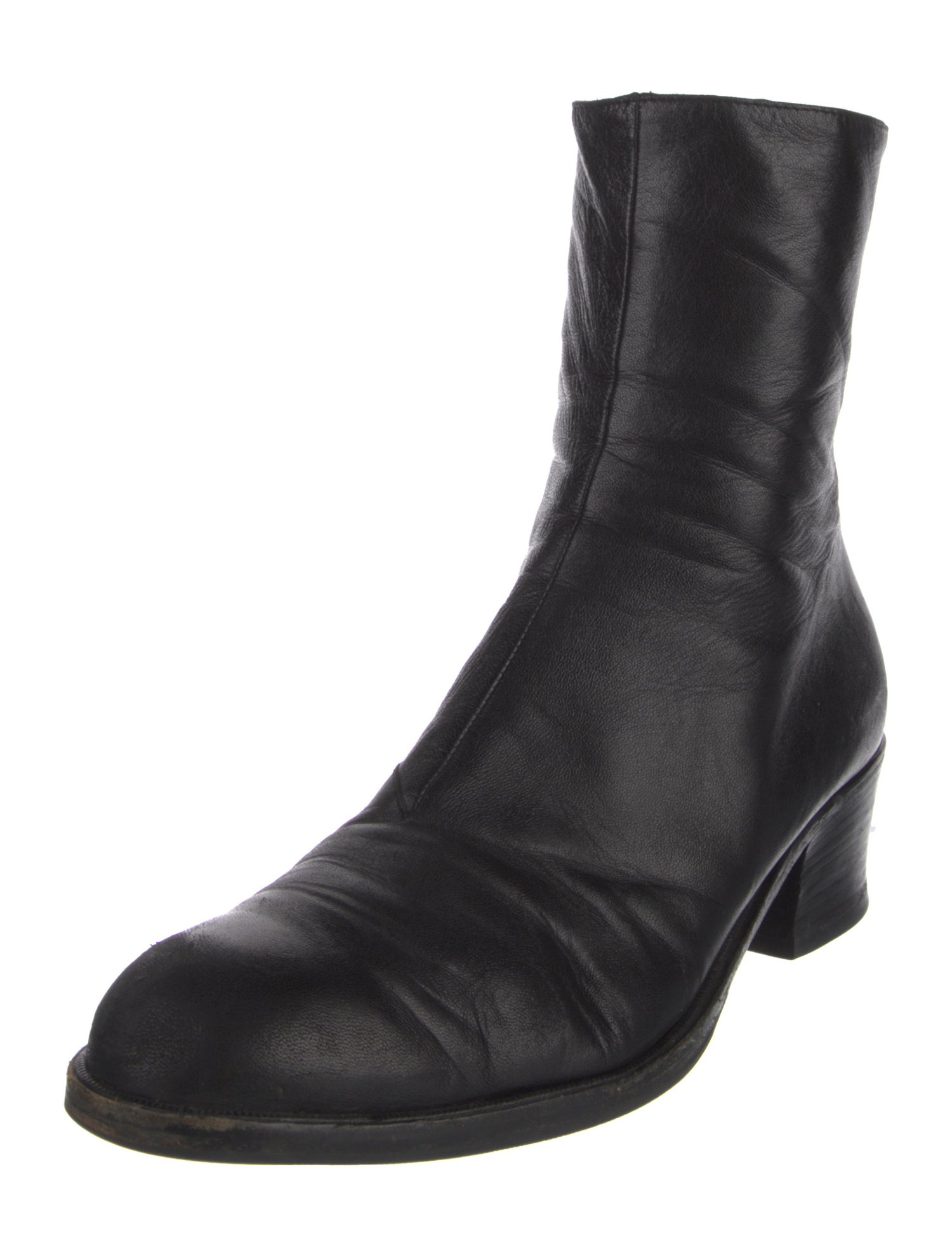 Susan Bennis/Warren Edwards Leather Combat Boots