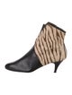 Susan Bennis/Warren Edwards Leather Animal Print Western Boots