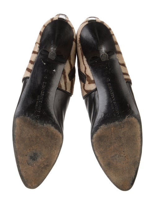 Susan Bennis/Warren Edwards Leather Animal Print Western Boots