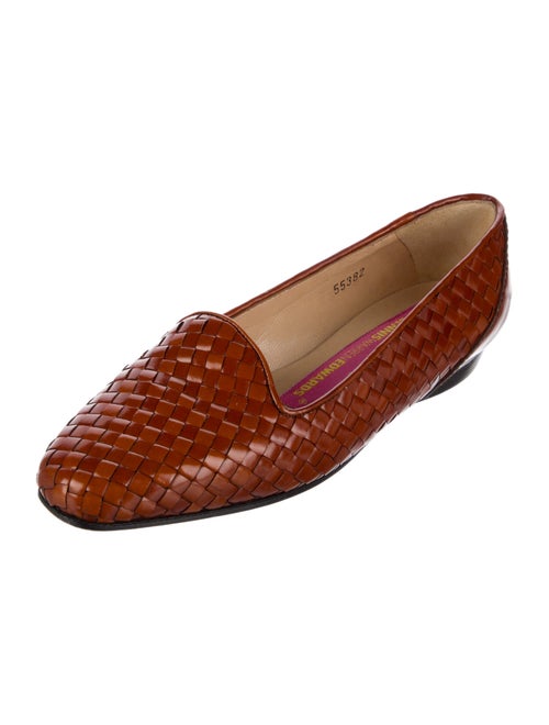 Susan Bennis/Warren Edwards Leather Animal Print Flats