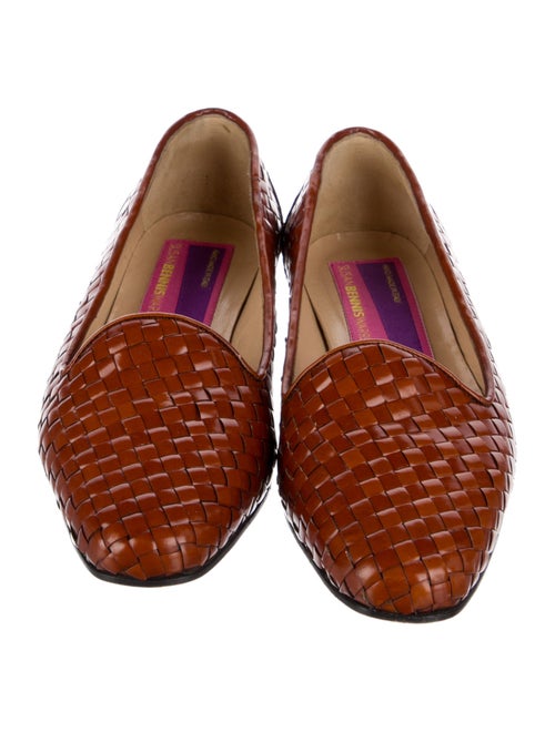 Susan Bennis/Warren Edwards Leather Animal Print Flats