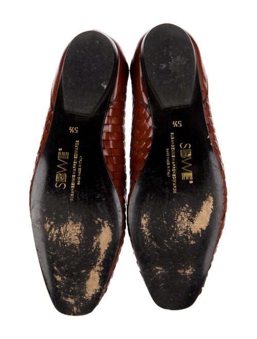Susan Bennis/Warren Edwards Leather Animal Print Flats