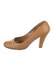 Susan Bennis/Warren Edwards Ostrich Leg Pumps