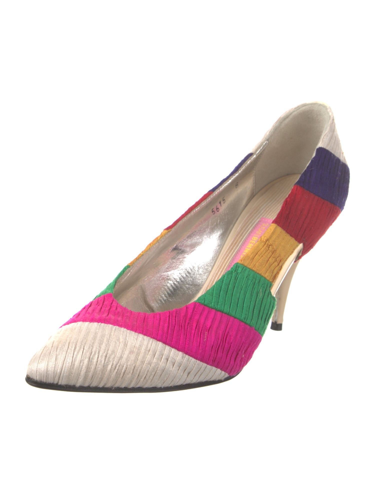 Susan Bennis/Warren Edwards Colorblock Pattern Pumps