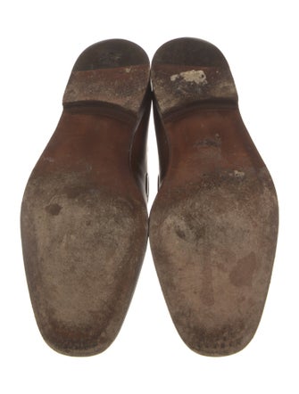 Sutor Mantellassi Leather Tassel Accents Loafers