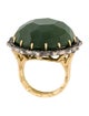Sylva & Cie 18K Nephrite & Diamond Cocktail Ring