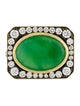 Sylva & Cie 18K Diamond & Jade Band
