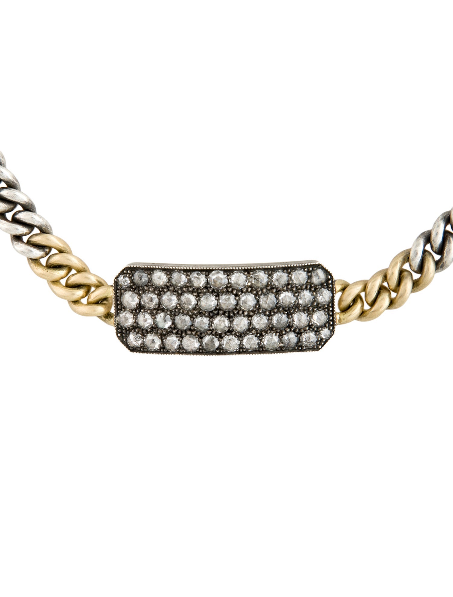 Sylva & Cie Two-Tone Diamond Ten Table Wrap Bracelet