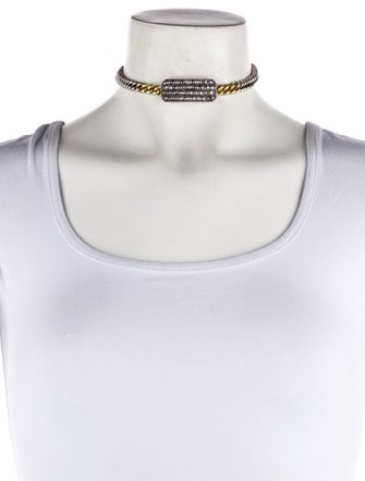 Sylva & Cie Two-Tone Diamond Ten Table Wrap Bracelet