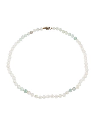 Sylva & Cie 18K Aquamarine Bead Strand Necklace