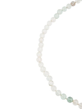 Sylva & Cie 18K Aquamarine Bead Strand Necklace