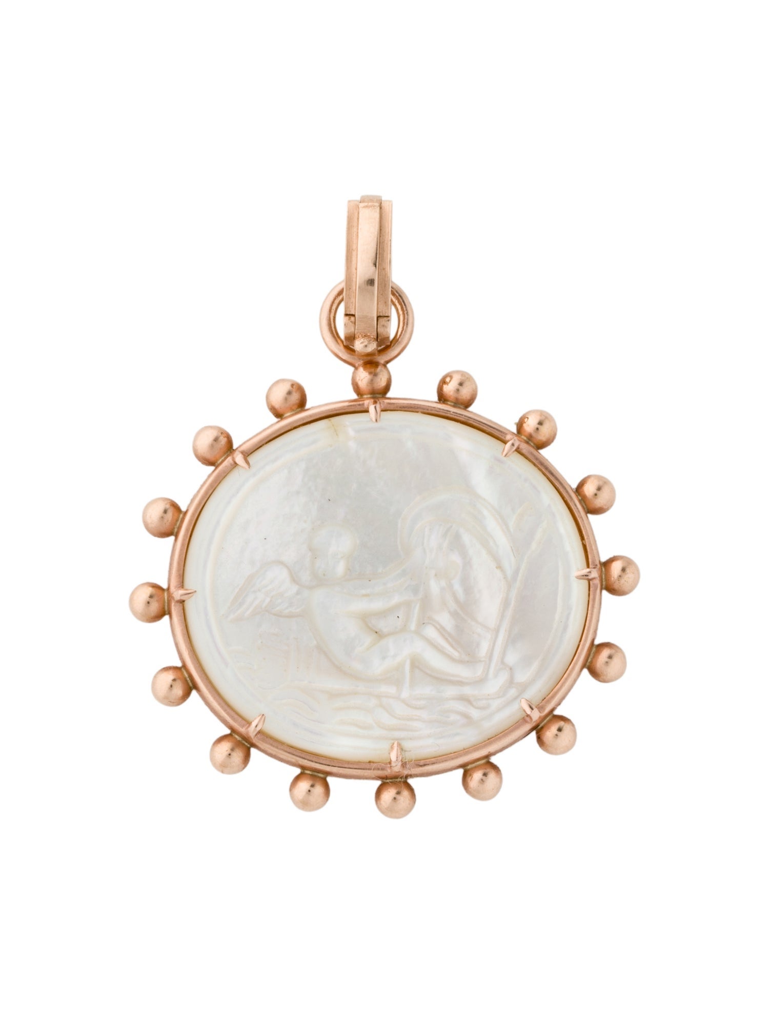 Sylva & Cie 14K Mother of Pearl Pendant