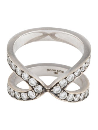 Sylva & Cie 18K 2.50ctw Diamond Wonder Woman Ring