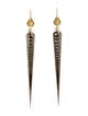 Sylva & Cie 2.75ctw Diamond Long Dagger Drop Earrings