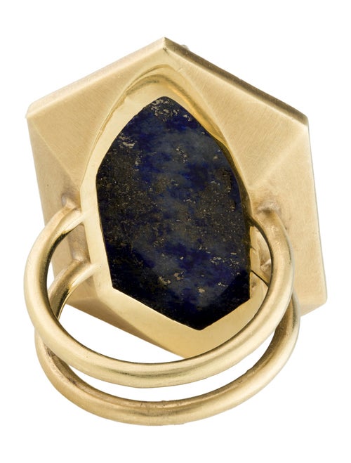 Sylva & Cie 18K Lapis Lazuli & Diamond Cocktail Ring
