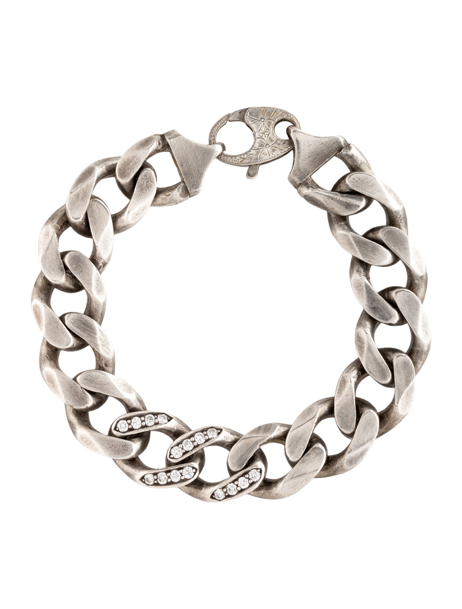 Sylva & Cie Diamond Curb Link Bracelet
