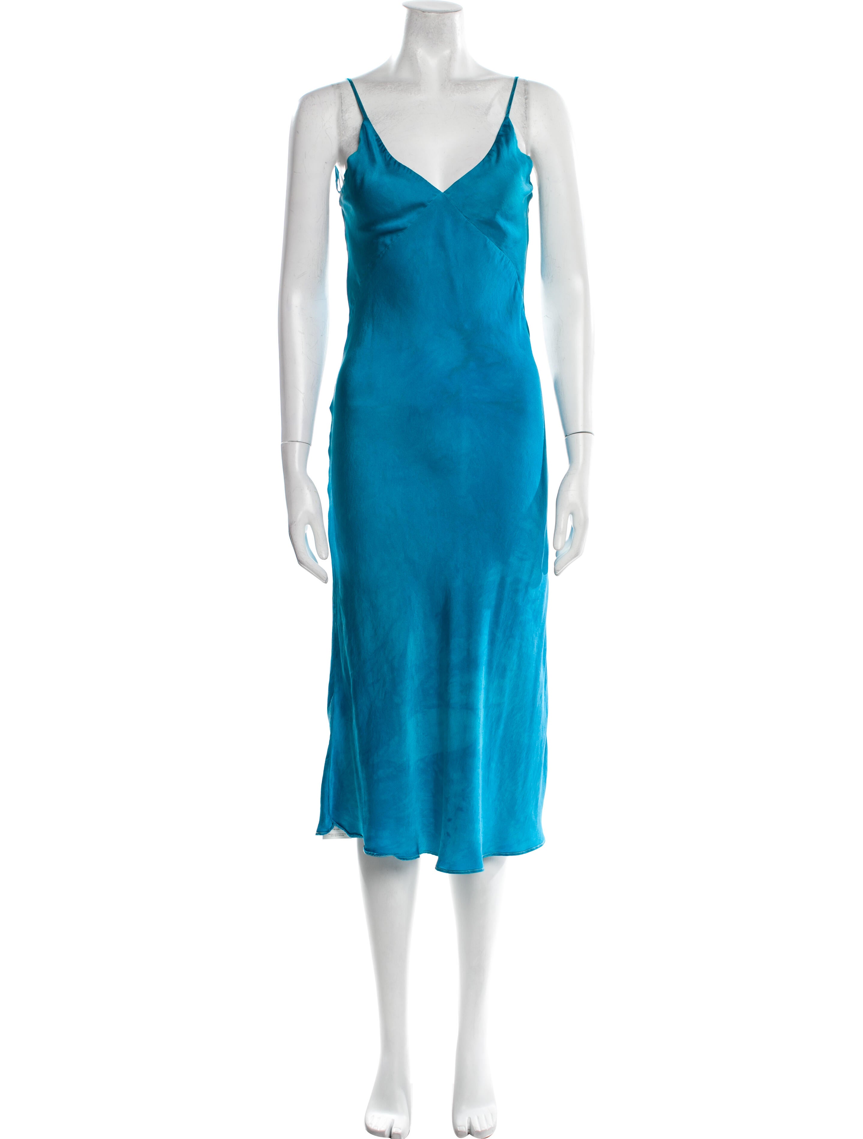SVNR Silk Midi Length Dress