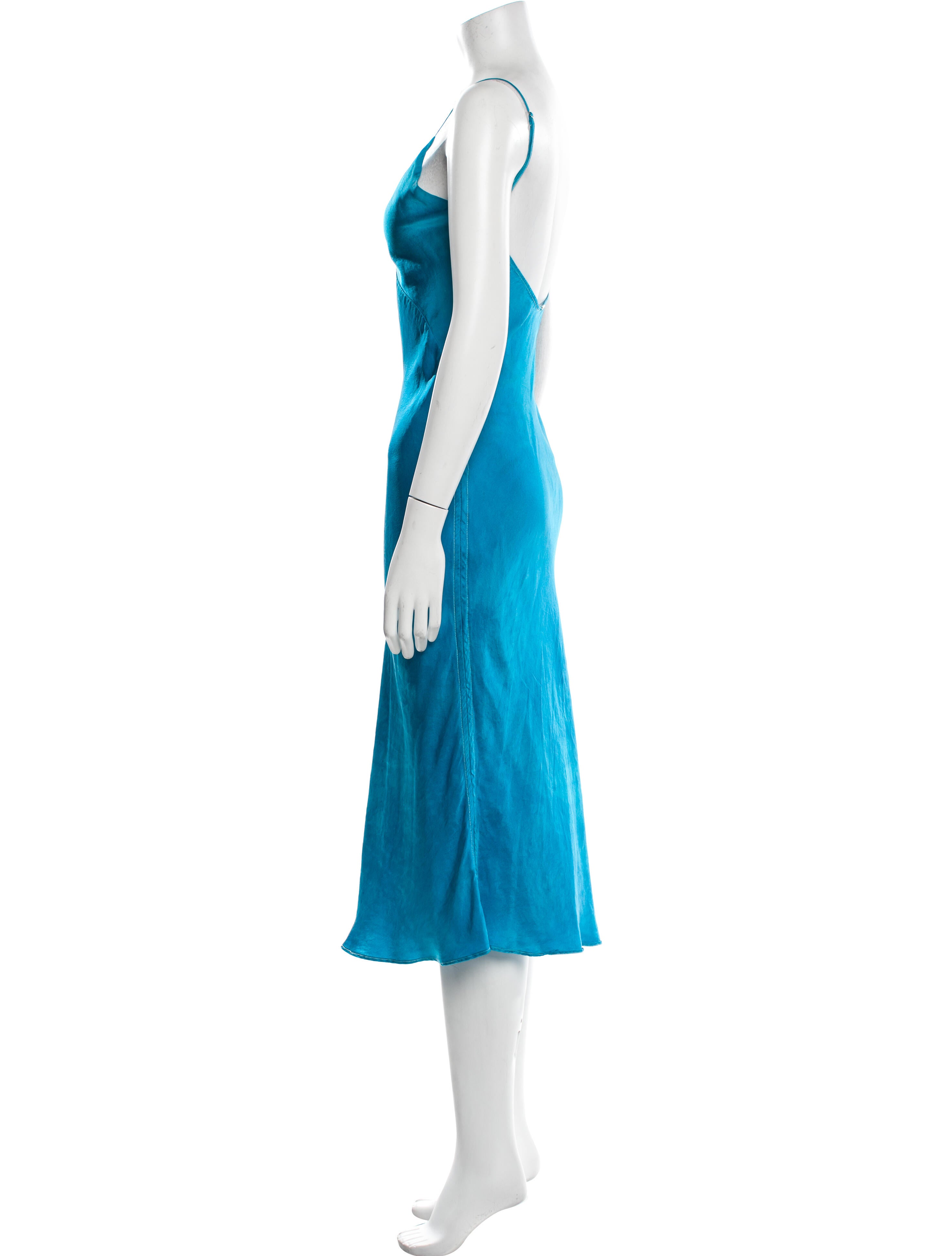 SVNR Silk Midi Length Dress