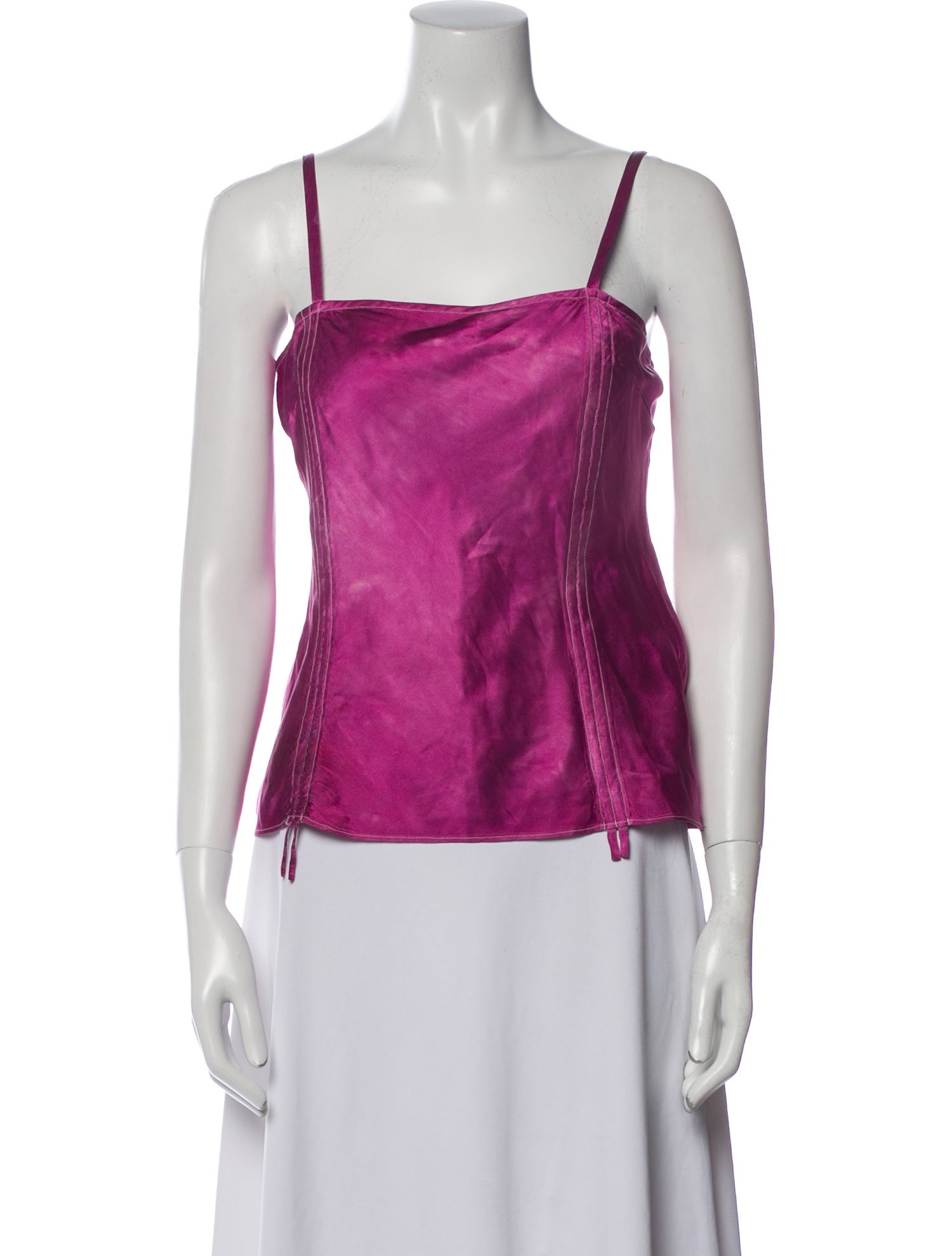 SVNR Silk Square Neckline Top