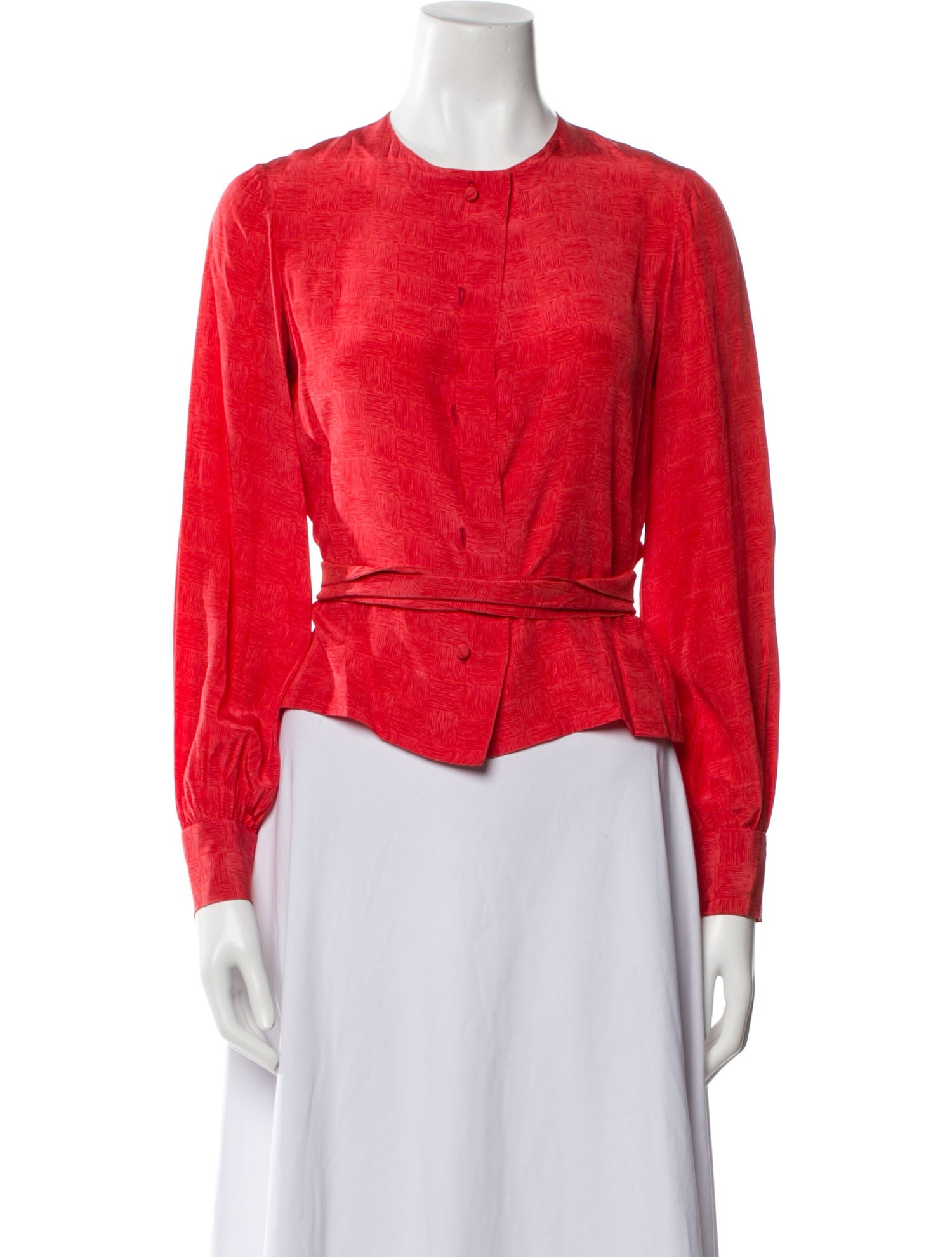 Stavropoulos Crew Neck Long Sleeve Crop Top