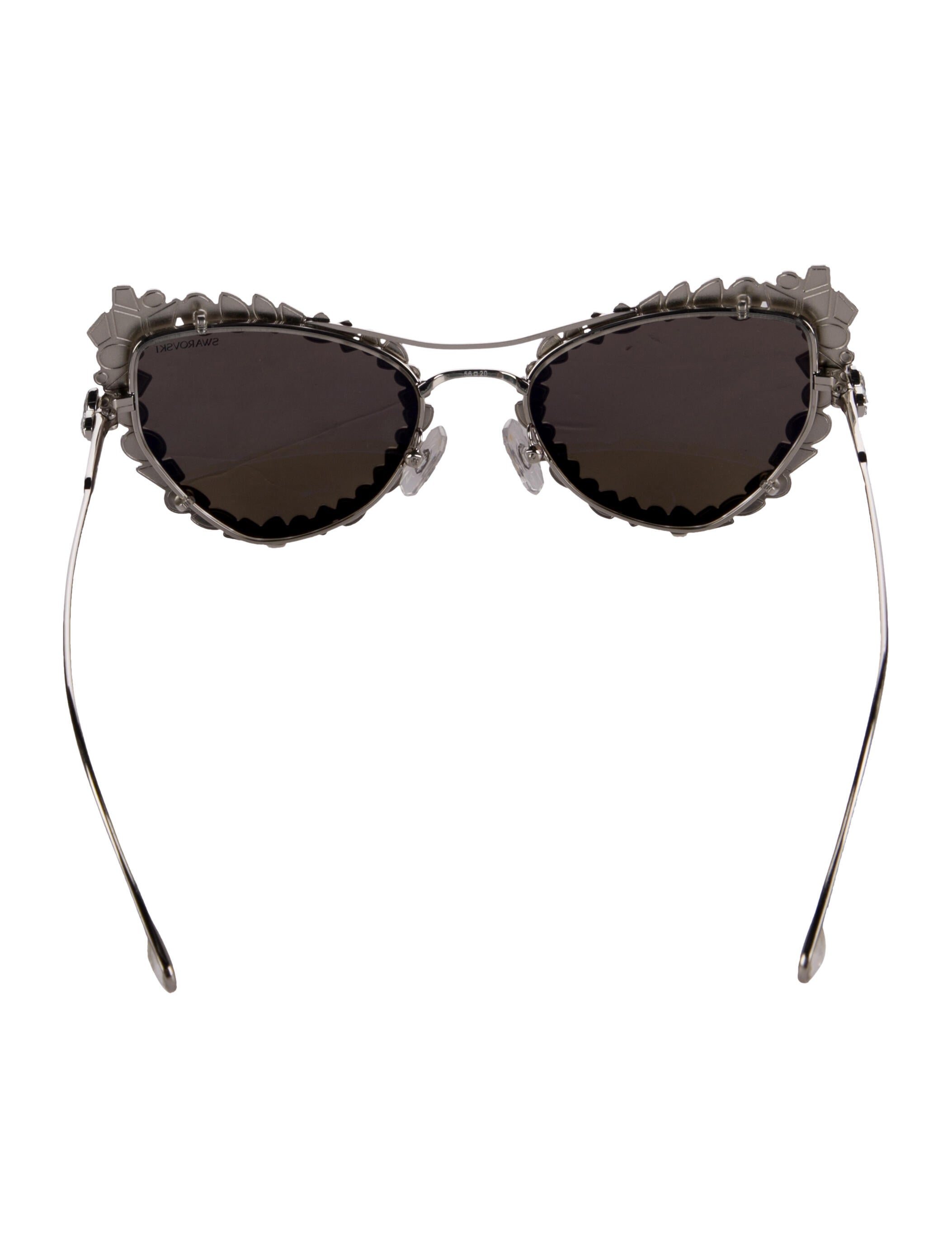 Swarovski Cat-Eye Mirrored Sunglasses