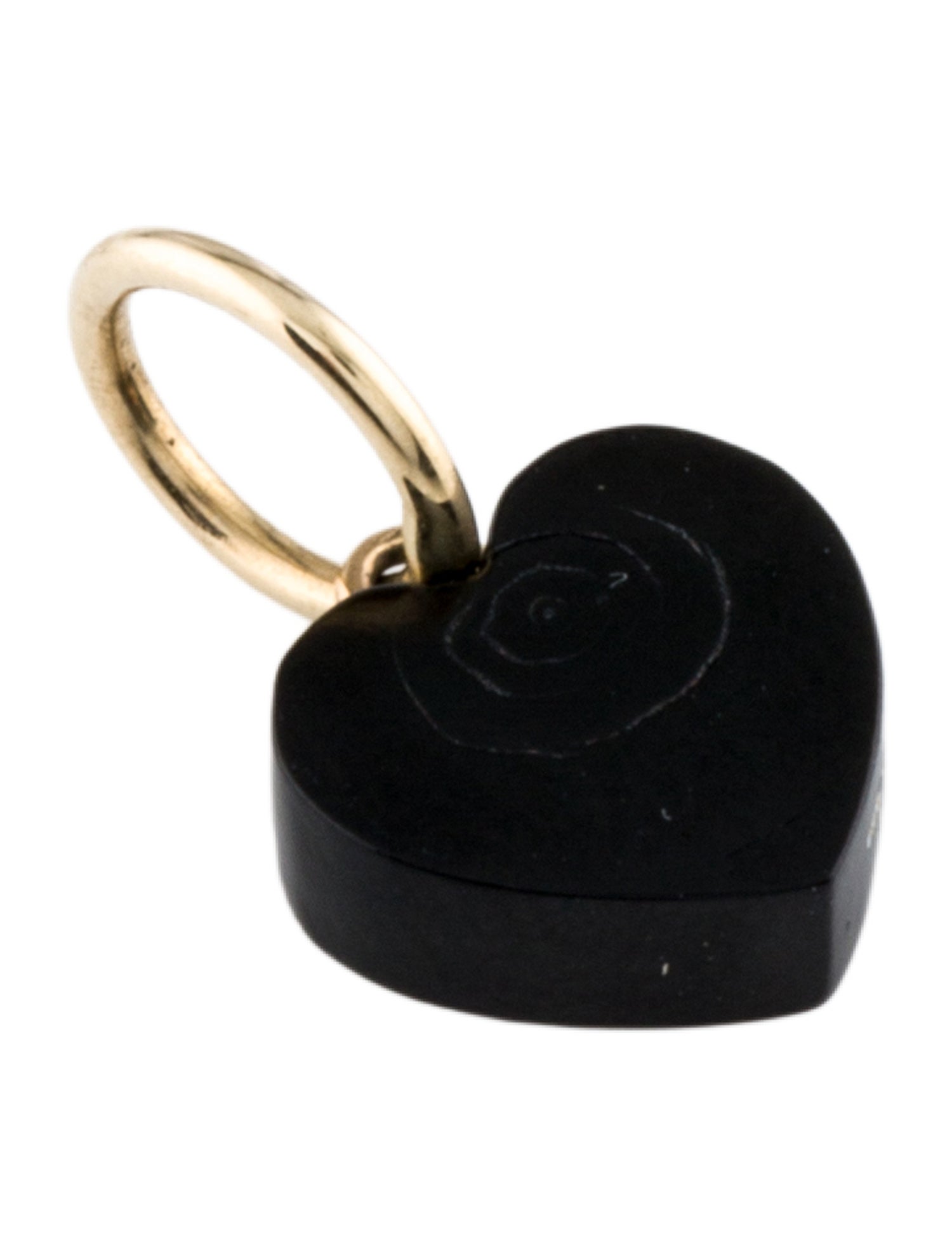 Bernard K Passman 14K Coral Heart Pendant