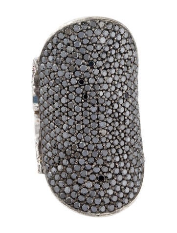 Sara Weinstock Cocktail Ring 3.68ctw Diamond Saddle 5.5