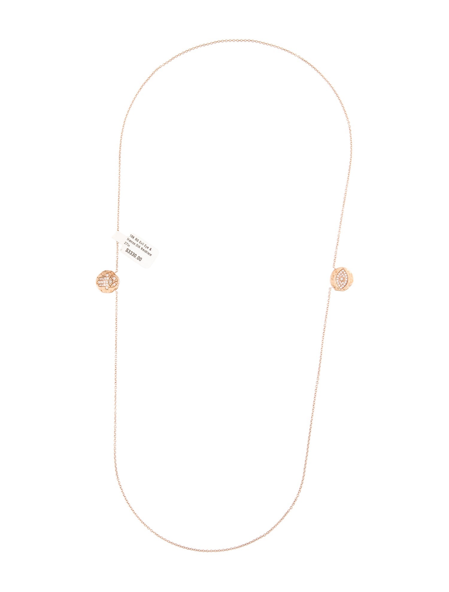 Sara Weinstock 18K Diamond Evil Eye & Hamsa Necklace