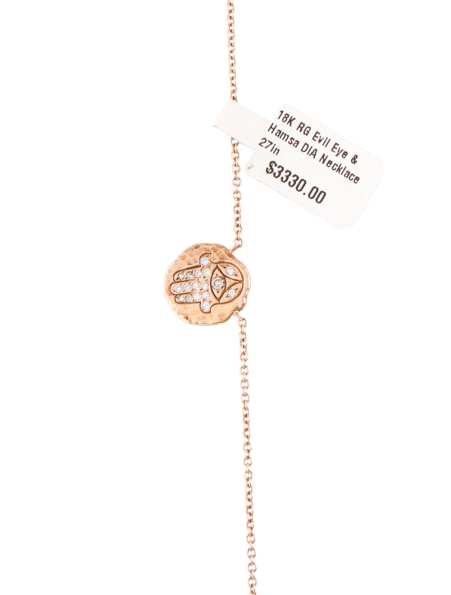 Sara Weinstock 18K Diamond Evil Eye & Hamsa Necklace