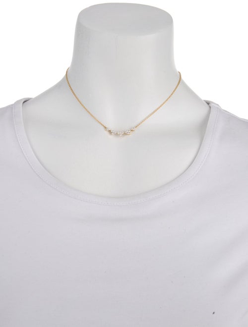 Sara Weinstock 18K Diamond Cluster Station Necklace