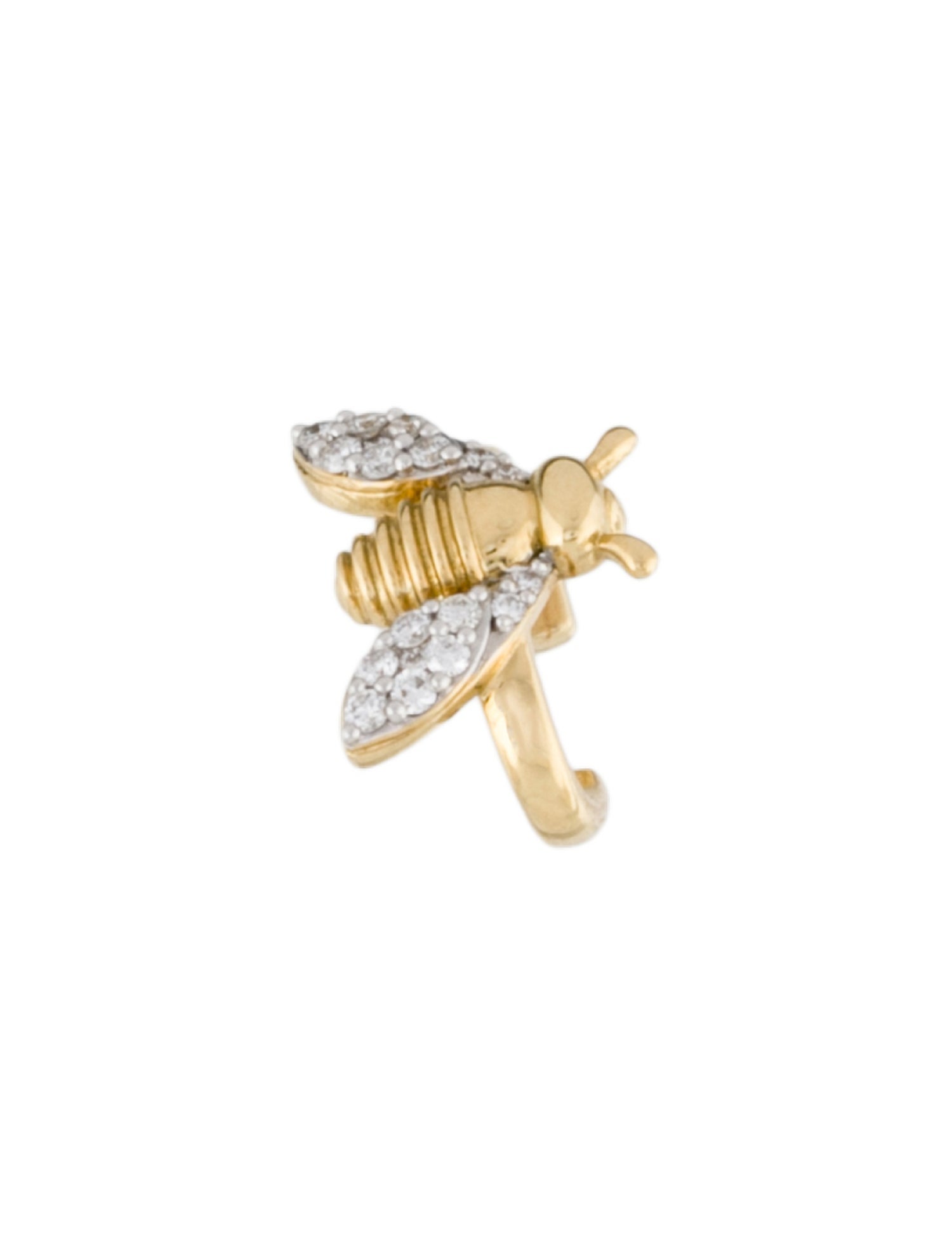 Sara Weinstock 18K Diamond Queen Bee Ear Cuff