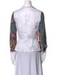 Snow Xue Gao Printed Long Sleeve Button-Up Top