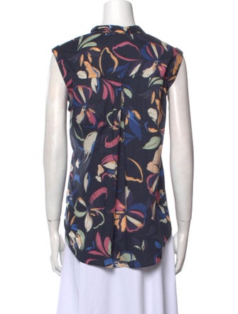 Snow Xue Gao Floral Print Cowl Neck Blouse