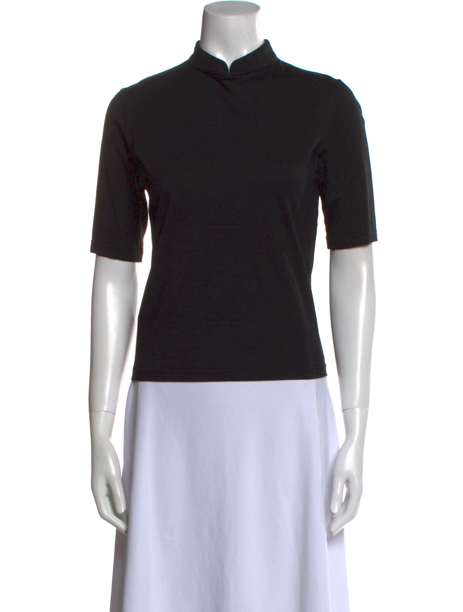 Snow Xue Gao Mock Neck Short Sleeve Polo