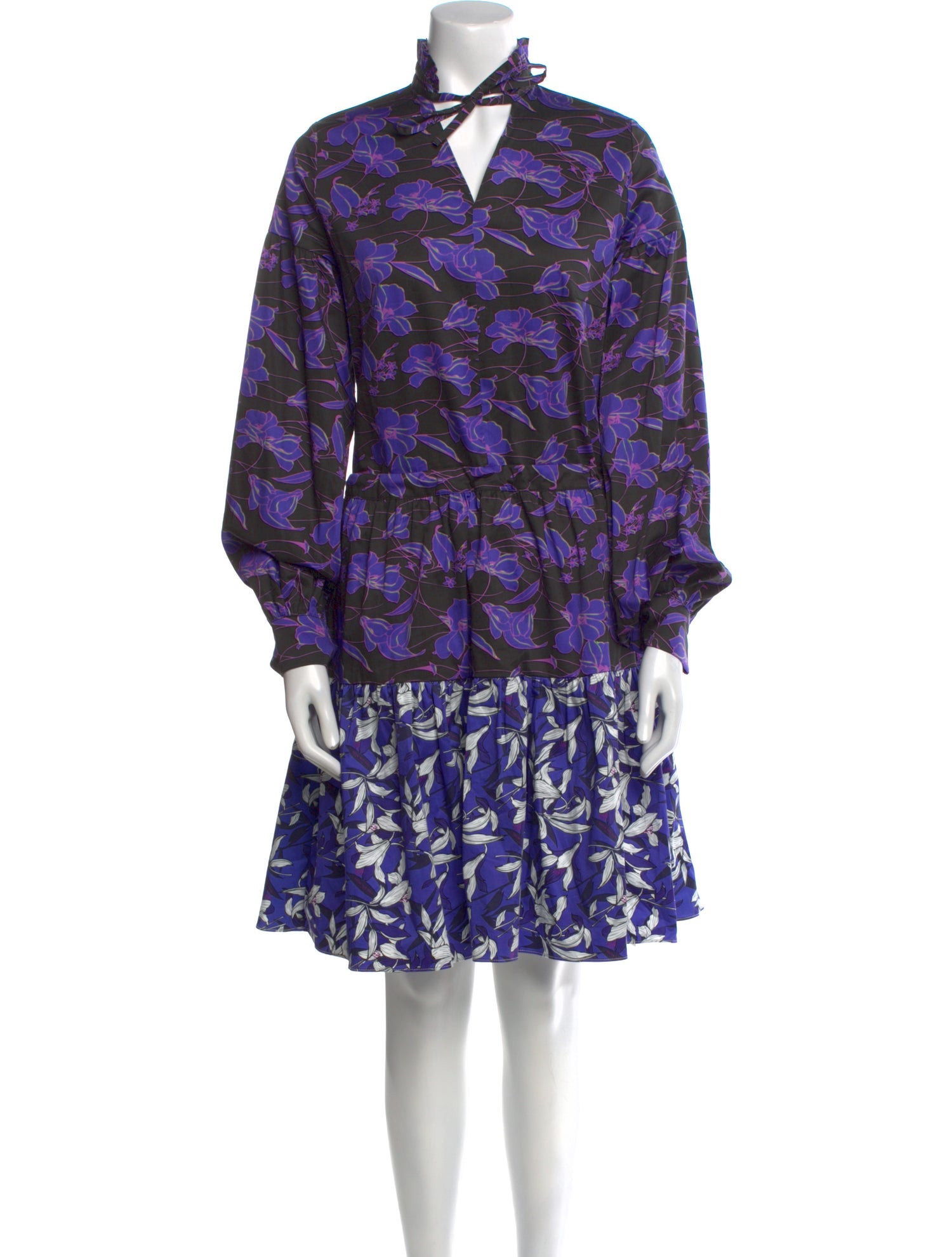 Snow Xue Gao Floral Print Knee-Length Dress