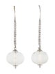 Syna 18K Quartz & Diamond Drop Earrings