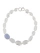 Syna 18K Dyed Chalcedony, Quartz & Diamond Bead Necklace