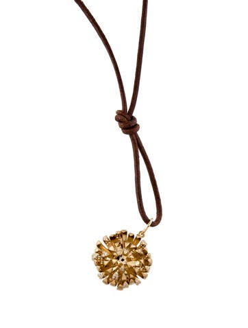 Syna Pendant Necklace 18K Diamond Flower