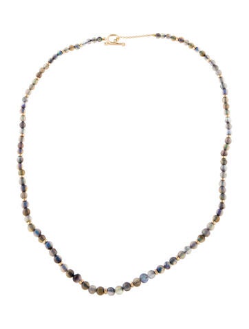 Syna Bead Strand 18K Opal Necklace