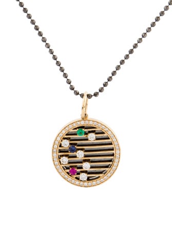 Syna 18K Multistone & Diamond Pendant Necklace