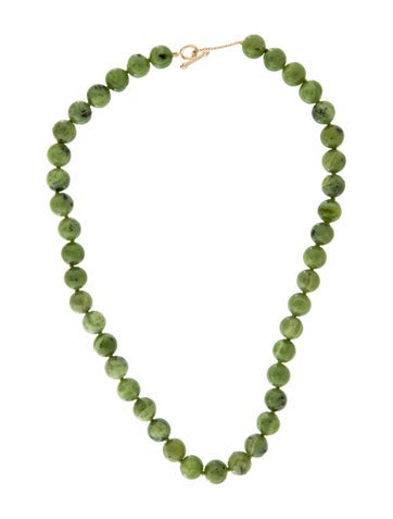 Syna Bead Strand 18K Serpentine Necklace